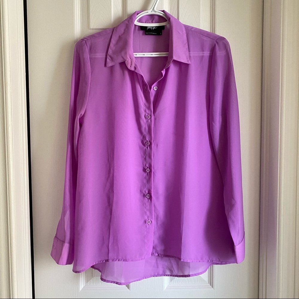 Nasty Gal - Chiffon Button-up Top